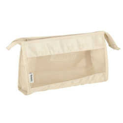 Organizéry do kufra cestovná súprava 8 kusov odevných úložných doplnkov vodotesné tašky na make-up taška na topánky béžová