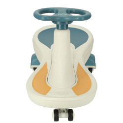 Gravitačná horská dráha svietiace LED kolesá s hrajúcou hudbou 76 cm modrá a biela max. 120 kg