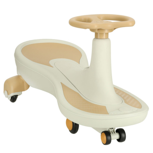 Gravitačná horská dráha svietiace LED kolesá s hrajúcou hudbou 76 cm zlatá a biela max. 120 kg