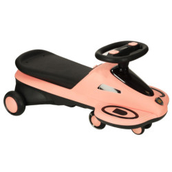 Gravitačná jazda svietiace LED kolieska s prehrávaním hudby kolobežka 74cm ružová/čierna max. 100kg