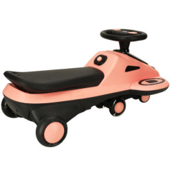 Gravitačná jazda svietiace LED kolieska s prehrávaním hudby kolobežka 74cm ružová/čierna max. 100kg