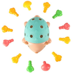 Zmyslové vzdelávacie montessori modrý ježko