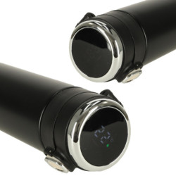 Termohrnček s náustkom LED termoska 420ml čierny