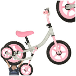 Trojkolka Fix Balance cross-country bicykel bielo-ružový