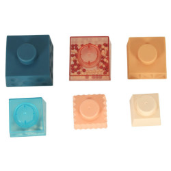 Montessori vzdelávacia pyramídová senzorická veža s loptičkami