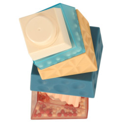 Montessori vzdelávacia pyramídová senzorická veža s loptičkami