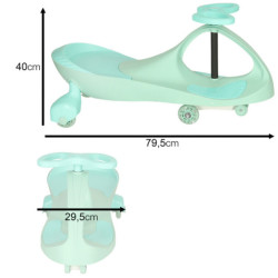 Gravitačná horská dráha svietiace LED kolesá mincovňa