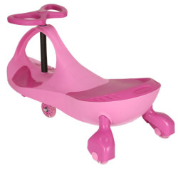 Gravitačná horská dráha svietiace LED kolesá ružové