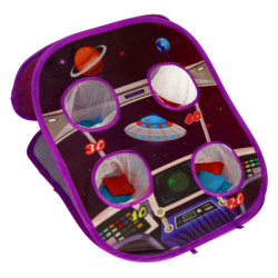 Hádzanie na suchý zips obojstranná hra šípky loptičky tašky 21el.