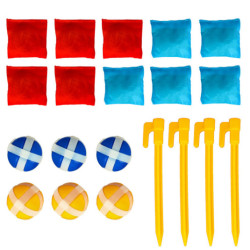 Hádzanie na suchý zips obojstranná hra šípky loptičky tašky 21el.