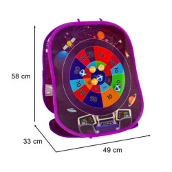 Hádzanie na suchý zips obojstranná hra šípky loptičky tašky 21el.