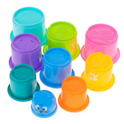 Vzdelávacie poháre veža pyramída čísla a ovocie