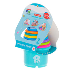 Vzdelávacie poháre veža pyramída čísla a ovocie