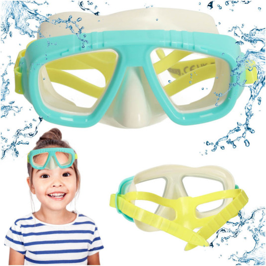 BESTWAY 22011 Potápačská maska plavecké okuliare zelené