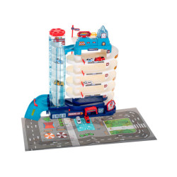 Parkovacia garáž 5 úrovní elektrický výťah + rohož + 8 áut