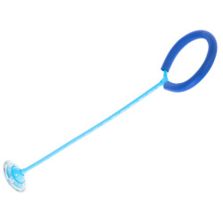 Hula hop noha skákacia lopta svietiaca LED modrá