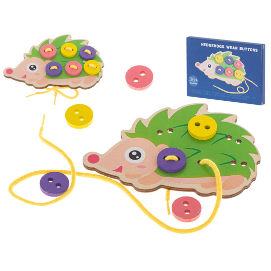 Vzdelávacia súprava na učenie sa šiť gombíky ježko ježko