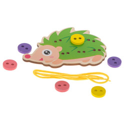 Vzdelávacia súprava na učenie sa šiť gombíky ježko ježko