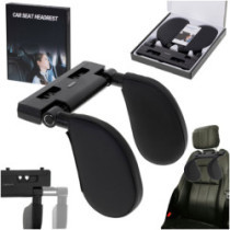 Nastaviteľná opierka hlavy a krku do auta čierna