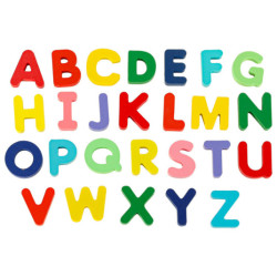 Drevené počítacie koliesko rybárskej abecedy