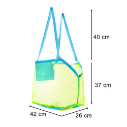 Plážová sieťová taška na nákupy hračiek veľká XXL