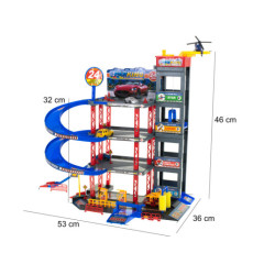 Parkovacia garáž dvojpodlažná čerpacia stanica umývanie áut