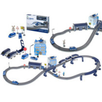 Elektrické vlakové policajné autá 92 prvkov ~300cm