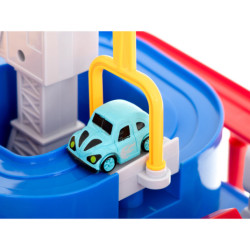 Prekážková dráha interaktívne parkovisko preteky 4 áut