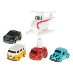 Prekážková dráha interaktívne parkovisko preteky 4 áut