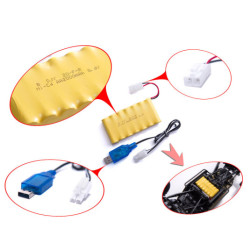 RC auto Rock Crawler 2.4GHz 1:8 51cm zlaté