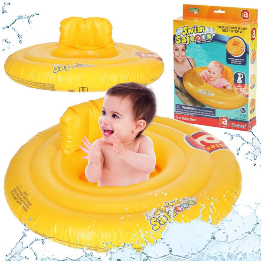 BESTWAY 32096 Nafukovacie sedadlo na kolesá oranžové