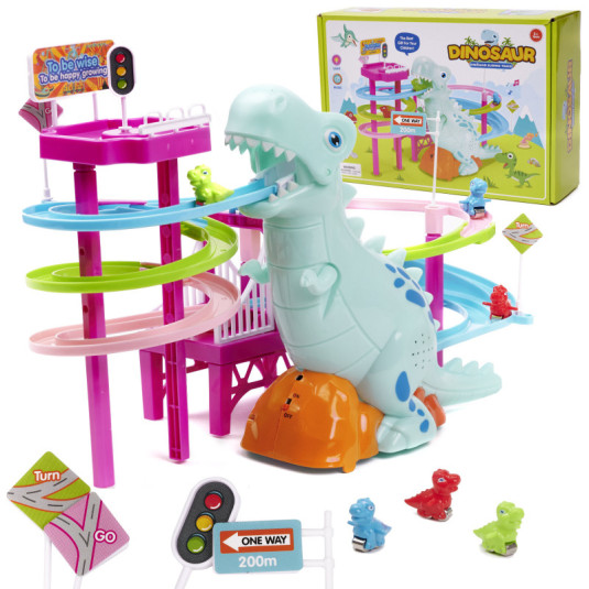 Dinosaur závodná dráha dinosaur zvuky svetlá