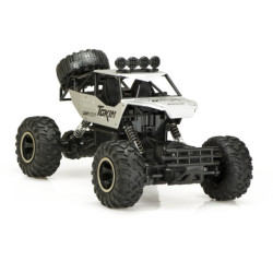 RC auto Rock Crawler 1:12 4WD METAL strieborná