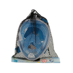 Celá skladacia maska so šnorchlom S/M modrá