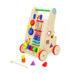 Drevená vzdelávacia kocka 6v1 pre kočík