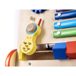 Drevená vzdelávacia kocka 6v1 pre kočík