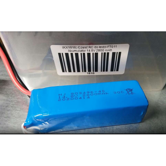 RC čln časť FT011 Batéria 14,8V 2800 mAh