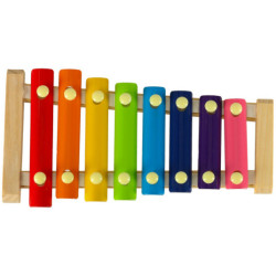 Farebný vzdelávací drevený cimbal