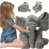 Plyšový maskot slon sivý veľký 60cm