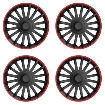 Puklice 16 CRYSTAL RO black