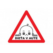 Samolepka dieťa v aute