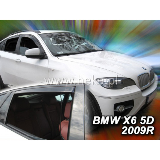 Deflektory BMW X6 E71 5D (+zadné) (2008-2014)