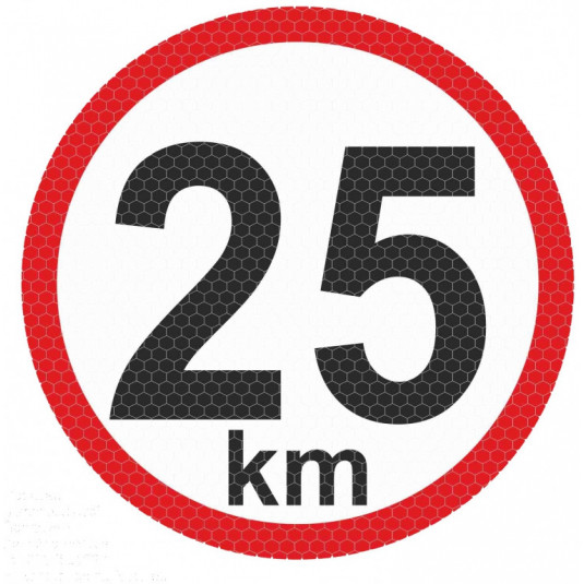 Samolepka reflexná veľká - 25km
