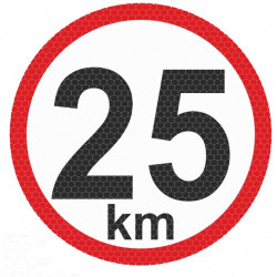 Samolepka reflexná veľká - 25km