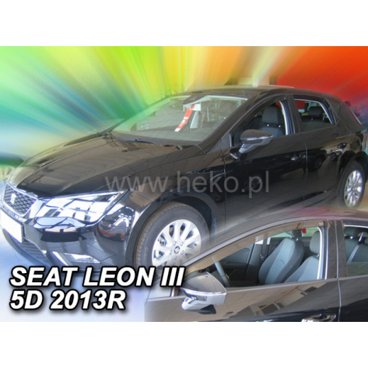 Deflektory SEAT Leon III 5D (+zadné) HB (od 2013)