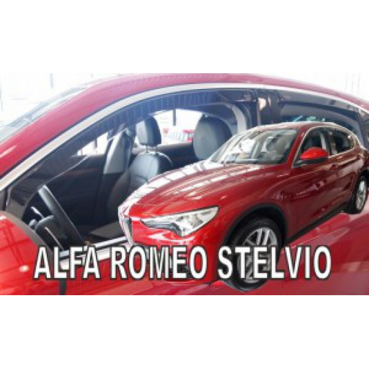 Deflektory ALFA ROMEO Stelvio 5D (+zadné) (od 2017)