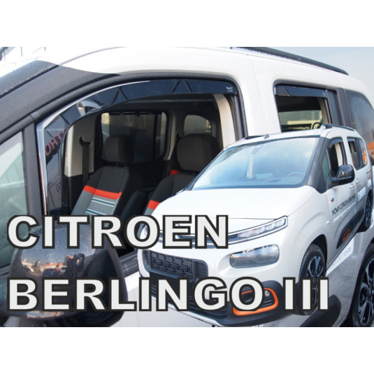 Deflektory CITROËN Berlingo III 4D/5D (+zadné) (od 2018)