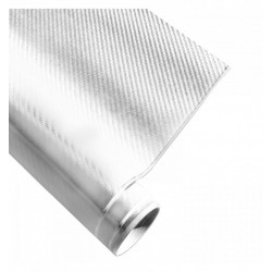 Autofólia so vzduchovými kanálikmi biela-karbón