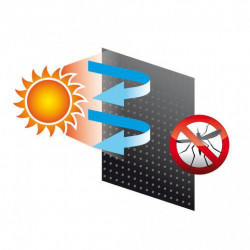 Slnečná clona naťahovacia L 2ks