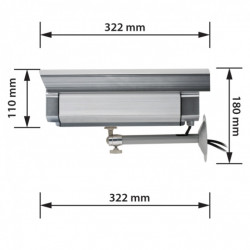 Atrapa bezpečnostnej kamery 2xAA V4